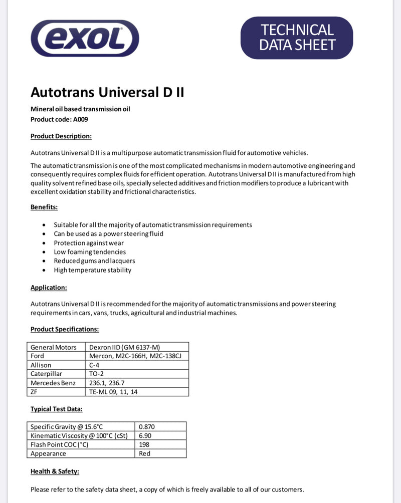 Exol Autotrans Universal D II