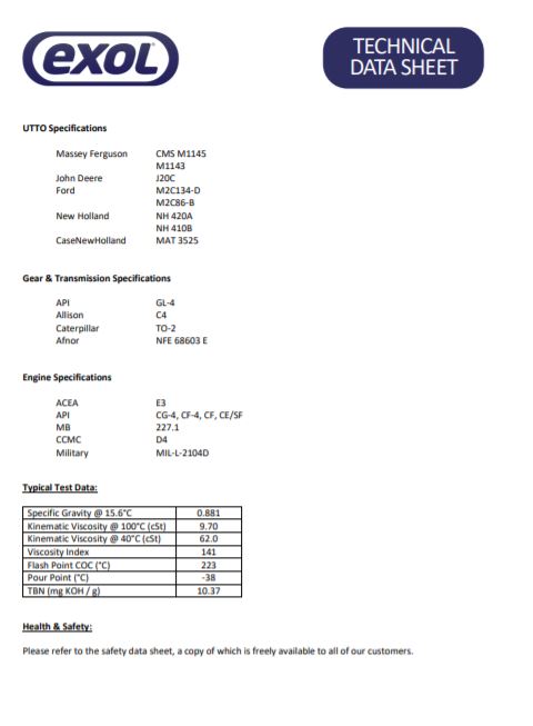 Exol Optifarm Ultra 10w-30
